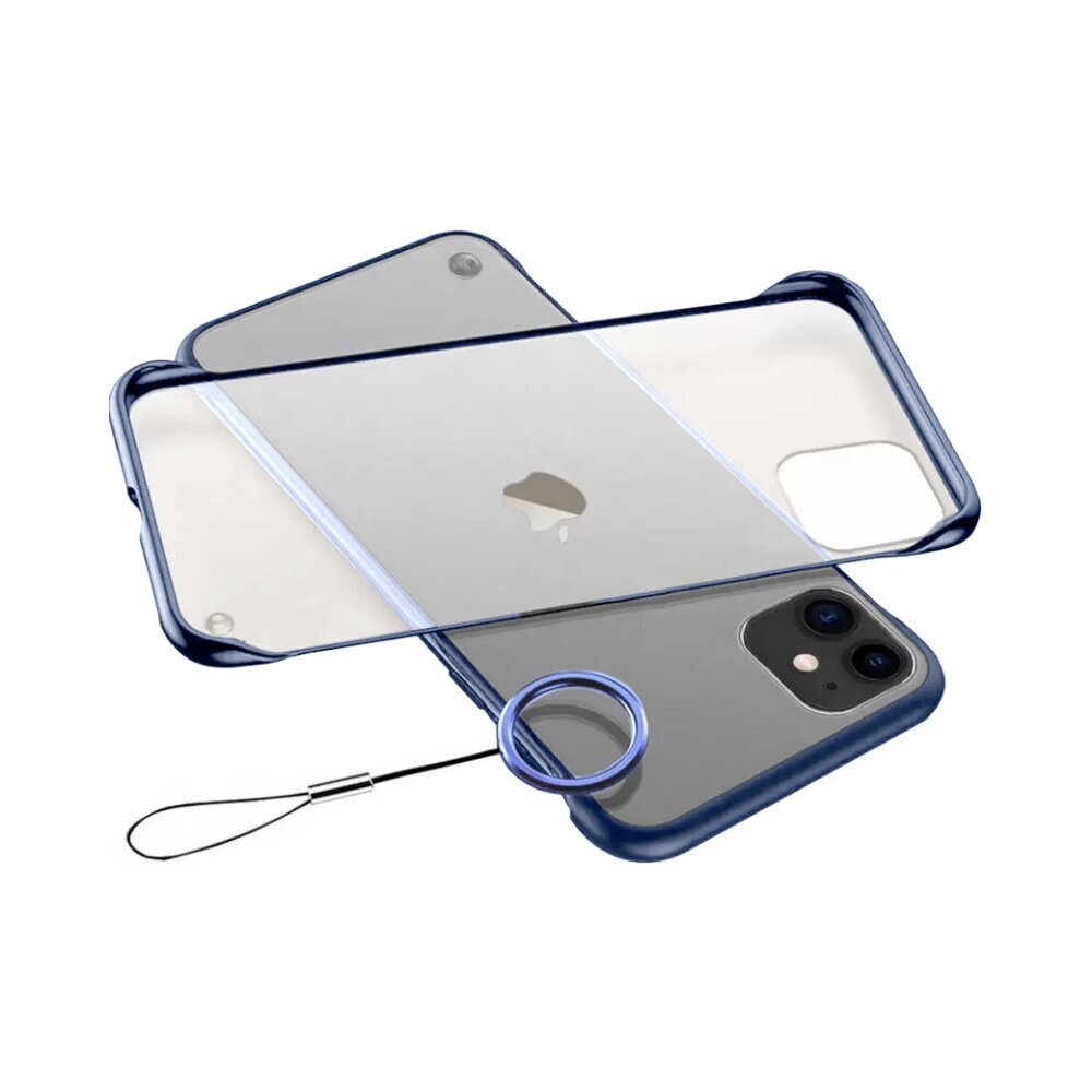 iPhone 7/8/SE 2020 (4,7″) raamita läbipaistev ümbris – Sinine цена и информация | Telefoni kaaned, ümbrised | kaup24.ee