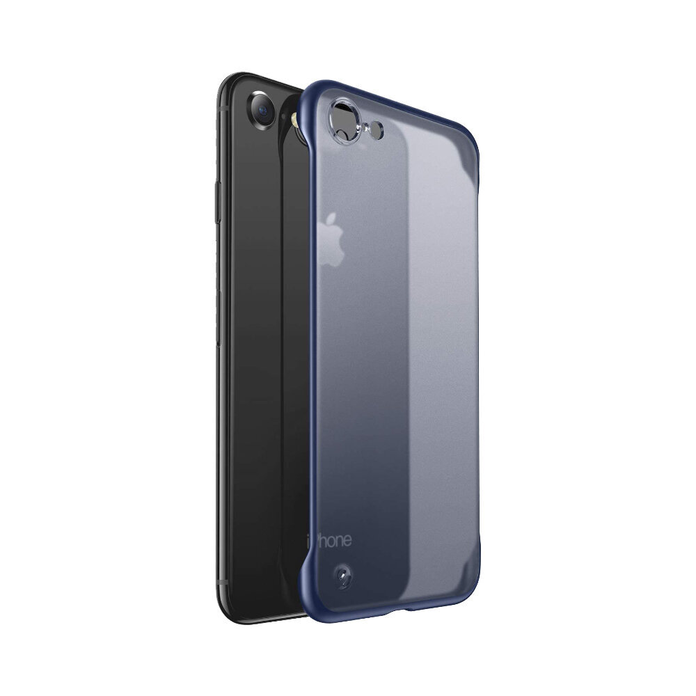 iPhone 7/8/SE 2020 (4,7″) raamita läbipaistev ümbris – Sinine цена и информация | Telefoni kaaned, ümbrised | kaup24.ee