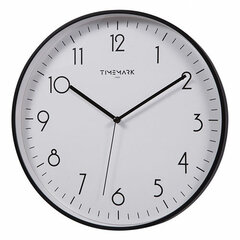 Настенное часы Timemark Чёрный (30 x 30 cm) цена и информация | Часы | kaup24.ee