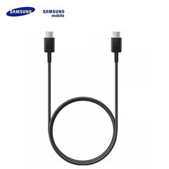 Samsung EP-DG980 Galaxy S20 / S20+ / S20 Ultra USB-C kuni USB-C 2.0 andme- ja laadimiskaabel 1 m must (OEM)0 hind ja info | Mobiiltelefonide kaablid | kaup24.ee