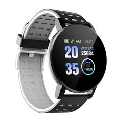 iWear M9 Round Smart & Fit käekell Full Touch 1,3-tollise IPS-meedia juhtimisega / HR / Vererõhk / Sotsiaalne must-valge hind ja info | Nutikellad (smartwatch) | kaup24.ee