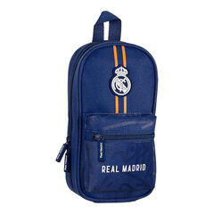 Seljakoti pliiatsikarp Real Madrid sinine (12 x 23 x 5 cm) (33 osad) hind ja info | Koolikotid, sussikotid | kaup24.ee