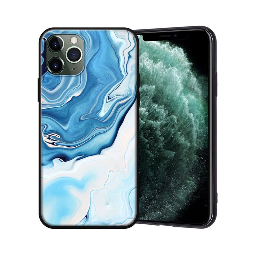 iPhone Xs Max (6,5″) silikoonümbris – Blue Damasco hind ja info | Telefoni kaaned, ümbrised | kaup24.ee