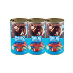 Консервы Reno для собак с говядиной, 3 x 1240 г (набор) цена и информация | Reno Товары для животных | kaup24.ee