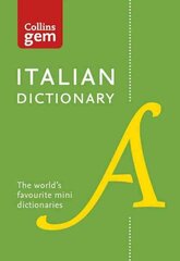 Italian Gem Dictionary: The World's Favourite Mini Dictionaries Tenth edition, Collins Italian Dictionary: 40,000 Words and Phrases in a Mini Format hind ja info | Võõrkeele õppematerjalid | kaup24.ee