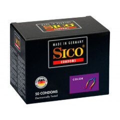SICO värv - 50 kondoomi hind ja info | Kondoomid | kaup24.ee