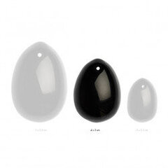 La gemmes - yoni egg black obsidian цена и информация | Вагинальные шарики | kaup24.ee