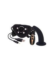 5inch vibration dildo strap-on black hind ja info | Dildod | kaup24.ee