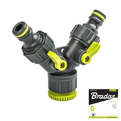 LIME LINE Tee 3/4"-1/2" 2 klapiga hind ja info | Kastekannud, voolikud, niisutus | kaup24.ee