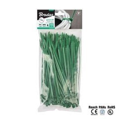 Стяжки кабельные многоразовые зелёные 7,6 x 150 мм цена и информация | Кабели и провода | kaup24.ee