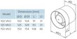 Tõmbeventilaator Winflex 100mm 105m³/h 14W hind ja info | Kütte- ja ventilatsiooni tarvikud jne. | kaup24.ee