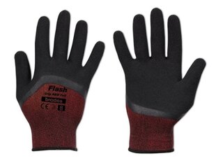 Kindad FLASH GRIP RED FULL lateks 8 hind ja info | Töökindad | kaup24.ee