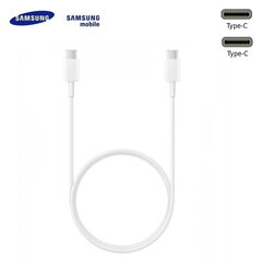 Кабель передачи данных и подзаряда Samsung EP-DG980 Galaxy S20, S20+, S20 Ultra USB-C на USB-C 2.0, 1м, белый цена и информация | Кабели для телефонов | kaup24.ee