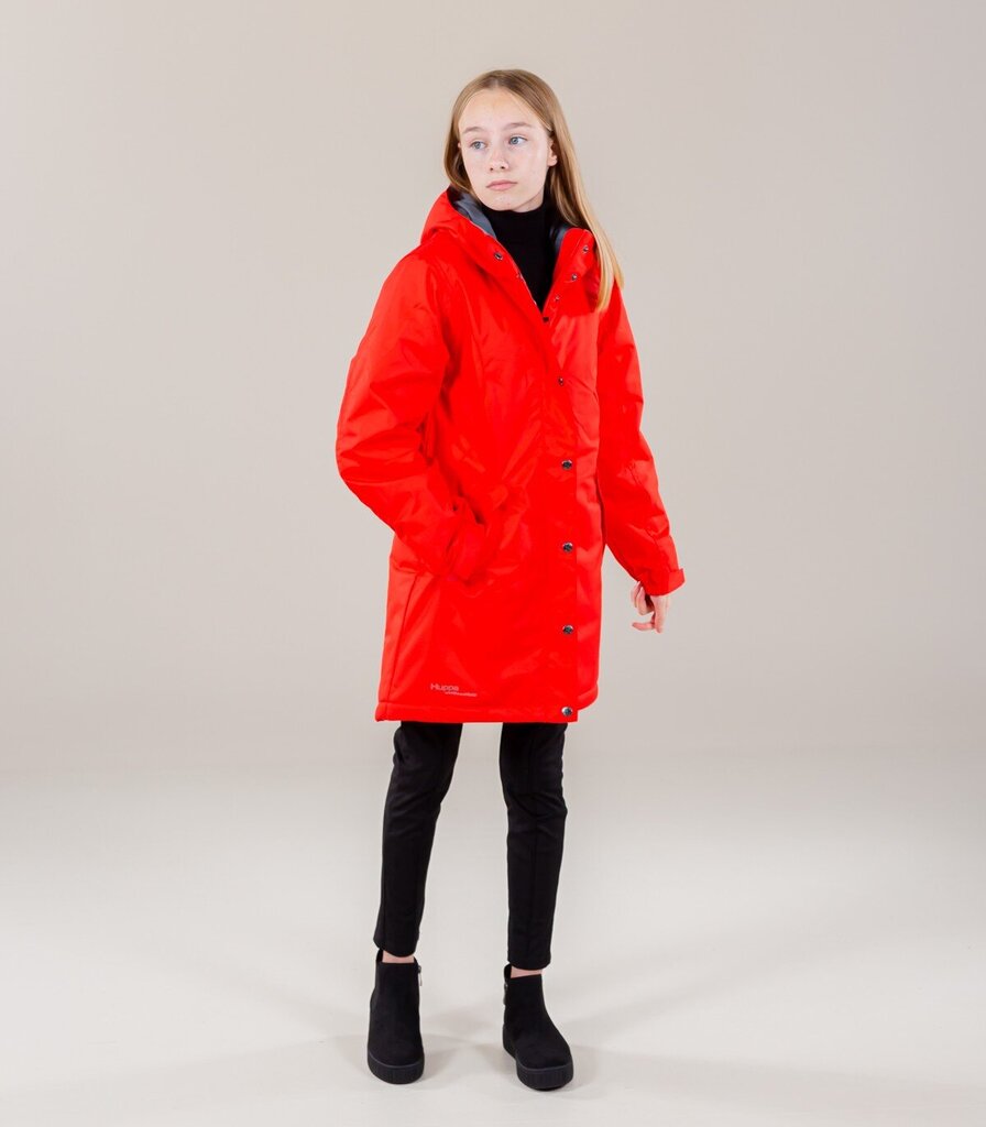 Huppa laste parka 140g Janelle 1 12360114*70004, punane цена и информация | Tüdrukute joped ja mantlid | kaup24.ee