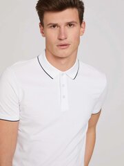 Мужская рубашка-поло Tom Tailor 1030720*20000, белая 4065308271251 цена и информация | Мужские футболки | kaup24.ee