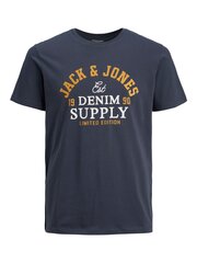 JACK & JONES meeste T-särk 12210819*01, tumehall hind ja info | Meeste T-särgid | kaup24.ee