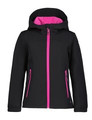 Icepeak laste softshell-jope Kobryn 51896-2*999, must/fuksia цена и информация | Свитеры, жилетки, пиджаки для девочек | kaup24.ee