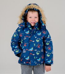 Детская куртка 200 г 30233 01, синяя/салатовая 30233*01-008 цена и информация | Куртки для мальчиков | kaup24.ee