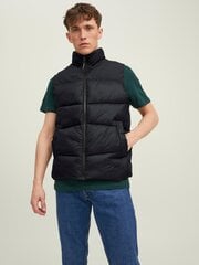 JACK & JONES meeste vest 12212221*01, must 5715310463692 hind ja info | Jack&Jones Jalanõud, riided ja aksessuaarid | kaup24.ee