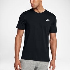 Meeste T-särk Nike Club Embroidery 827021-011, must hind ja info | Meeste T-särgid | kaup24.ee