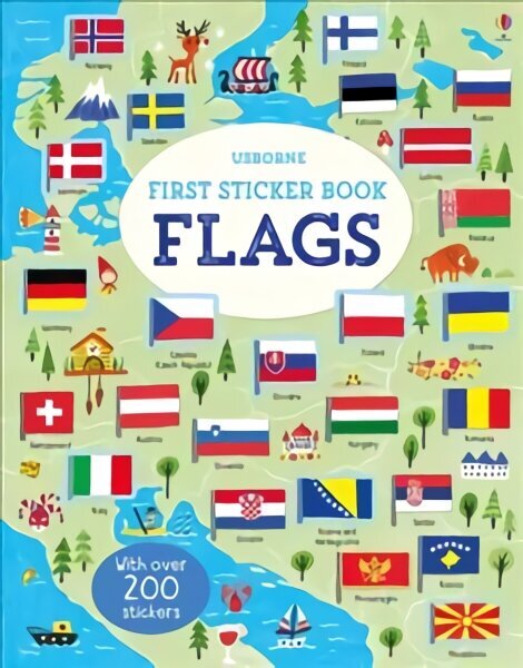 First Sticker Book Flags hind ja info | Väikelaste raamatud | kaup24.ee