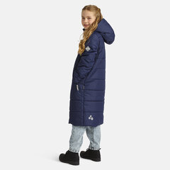 Huppa tüdrukute talvemantel NINA 300g, tumesinine цена и информация | Куртки, пальто для девочек | kaup24.ee