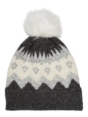 Женская шапка Vero Moda, 10269197*02, тёмно-серый/белый цвет, 5715222571324 цена и информация | Женские шапки | kaup24.ee