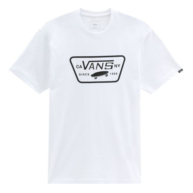 Vans meeste T-särk Full Patch VN000QN8*YB2, valge/must 889589552557 hind ja info | Meeste T-särgid | kaup24.ee