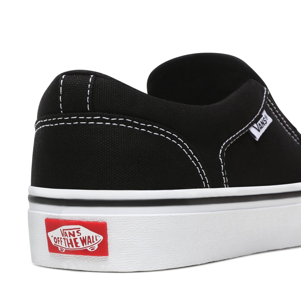 Vans naiste tennised Asher VN000SEQ*187, must/valge 192364837481 цена и информация | Naiste spordi- ja vabaajajalatsid | kaup24.ee