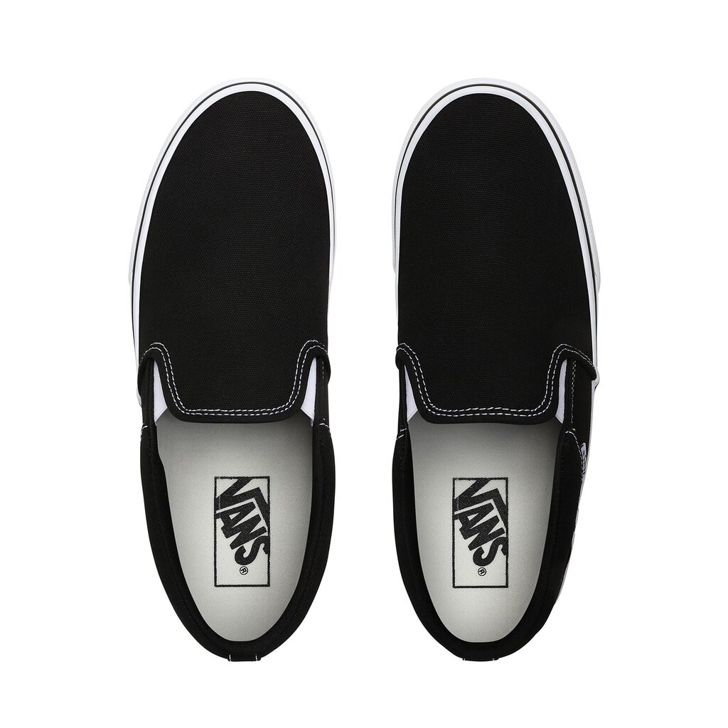 Vans naiste tennised Asher VN000SEQ*187, must/valge 192364837481 hind ja info | Naiste spordi- ja vabaajajalatsid | kaup24.ee