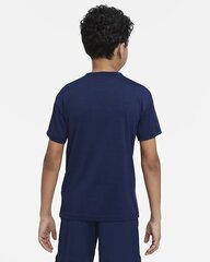 Nike детская футболка DM8535*410, тёмно-синий 195871914973 цена и информация | Рубашки для мальчиков | kaup24.ee