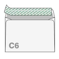 Ümbrikud Postfix, C6, 114 x 162 mm, 1000 tk, pakis 2 tk hind ja info | Ümbrikud, postkaardid | kaup24.ee