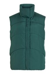 Vila naiste vest 120g 14075105*02, tumeroheline/pine 5713788956906 цена и информация | Женские жилеты | kaup24.ee