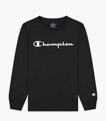 Champion laste särk 305366*KK001, must 8053305813464 цена и информация | Свитеры, жилетки, пиджаки для мальчиков | kaup24.ee