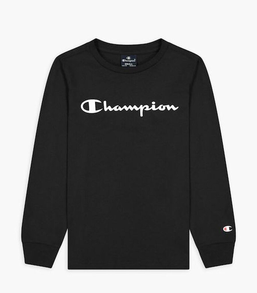 Champion laste särk 305366*KK001, must 8053305813464 цена и информация | Poiste kampsunid, vestid ja jakid | kaup24.ee