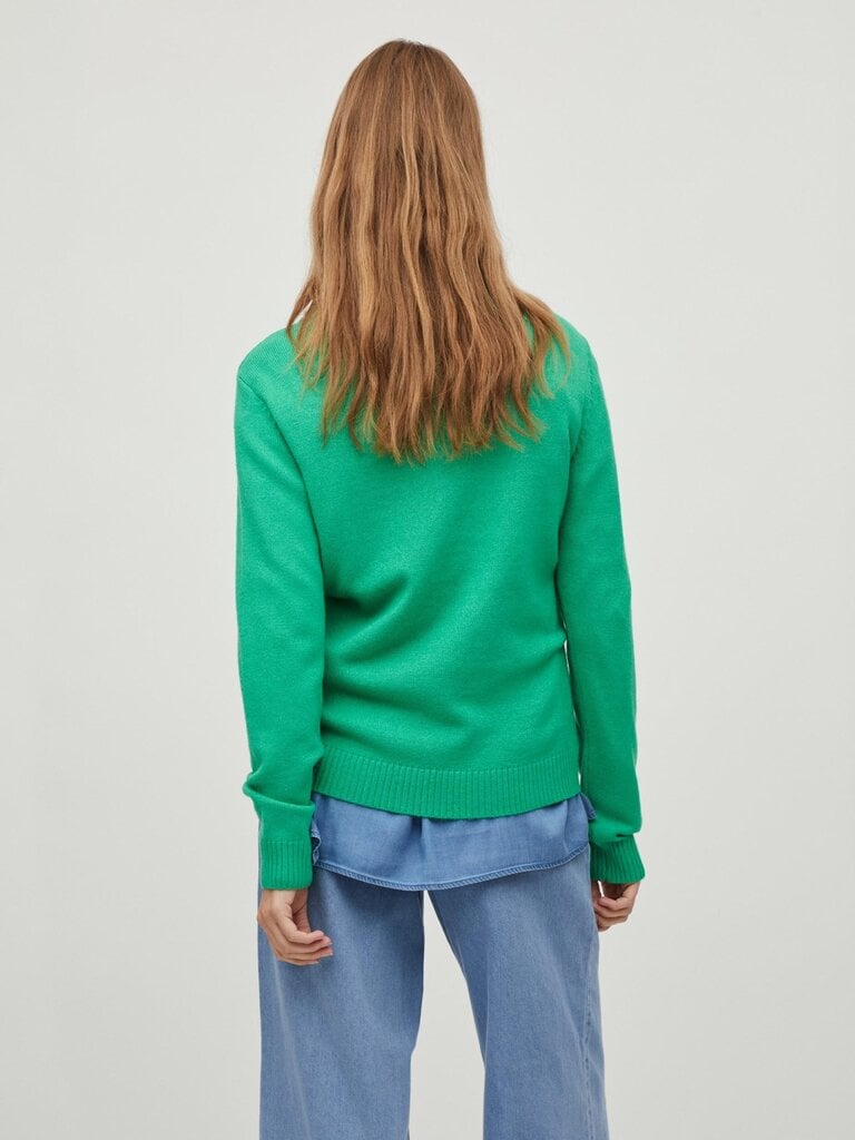 Vila naiste pullover 14054177*05, roheline/kel 5715309573968 цена и информация | Naiste kampsunid | kaup24.ee