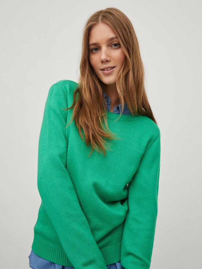 Vila naiste pullover 14054177*05, roheline/kel 5715309573968 цена и информация | Naiste kampsunid | kaup24.ee