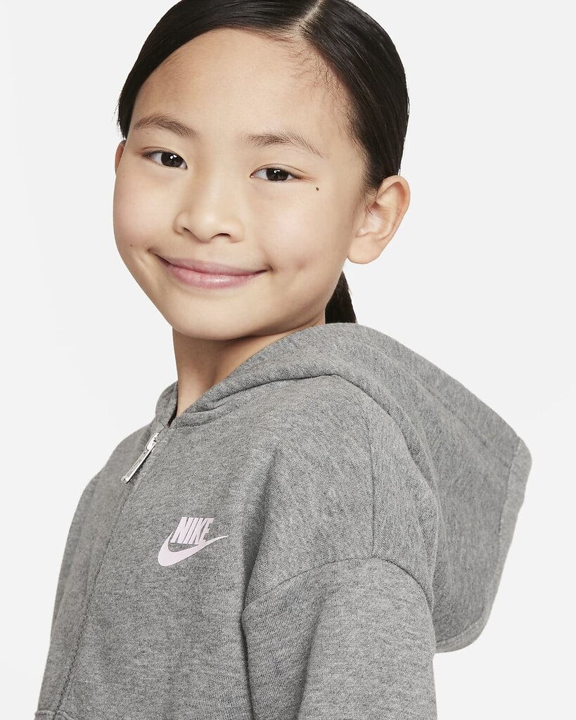 Nike laste dressipluus 36I254*GEH, hall 742728992495 hind ja info | Tüdrukute kampsunid, vestid ja jakid | kaup24.ee