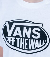 Vans Детская футболка VN0A7Y4F*YB2, белый/черный 196245026773 цена и информация | Рубашки для мальчиков | kaup24.ee