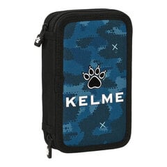 Kahekordne pliiatsikarp Kelme Break must meresinine (12.5 x 19.5 x 4 cm) (28 pcs) hind ja info | Pinalid | kaup24.ee