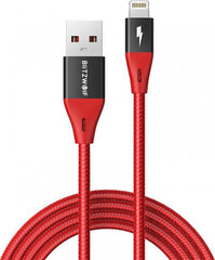 USB-C Cable for Lightning BlitzWolf MF-10 Pro, MFI, 20W, 1.8m (red) hind ja info | Mobiiltelefonide kaablid | kaup24.ee