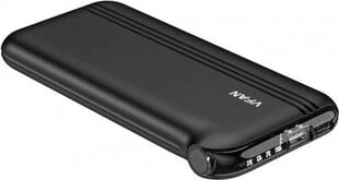 Vipfan F10 10000mAh powerbank + 4-in-1 cable (black) hind ja info | Vipfan Mobiiltelefonid, foto-, videokaamerad | kaup24.ee