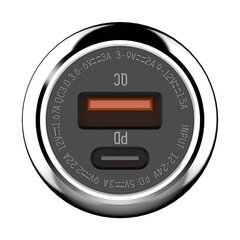 Car charger LDNIO C1, USB + USB-C, PD + QC 3.0, 36W (black) цена и информация | Зарядные устройства для телефонов | kaup24.ee