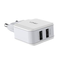 Wall charger LDNIO A2202, 2x USB, 12 Вт (white) цена и информация | Зарядные устройства для телефонов | kaup24.ee