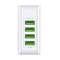 Wall charger LDNIO 4403, 4x USB, 22W (white) цена и информация | Зарядные устройства для телефонов | kaup24.ee