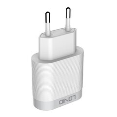 Wall charger LDNIO A303Q, USB-C, QC 3.0, 18W (white) hind ja info | Mobiiltelefonide laadijad | kaup24.ee