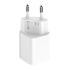 Wall charger LDNIO A2318C, USB + USB-C, PD + QC 3.0, 20W (white) hind ja info | Mobiiltelefonide laadijad | kaup24.ee