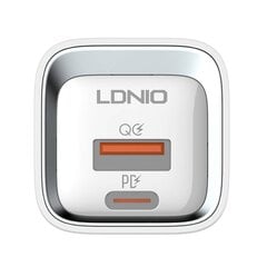 Wall charger LDNIO A2318C, USB + USB-C, PD + QC 3.0, 20W (white) цена и информация | Зарядные устройства для телефонов | kaup24.ee