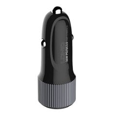 Car charger LDNIO C510Q, USB + USB-C, PD + QC 3.0, 36W (black) hind ja info | Mobiiltelefonide laadijad | kaup24.ee