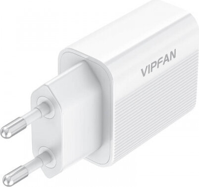 Vipfan E01 wall charger, 1x USB, 2.4A (white) цена и информация | Mobiiltelefonide laadijad | kaup24.ee